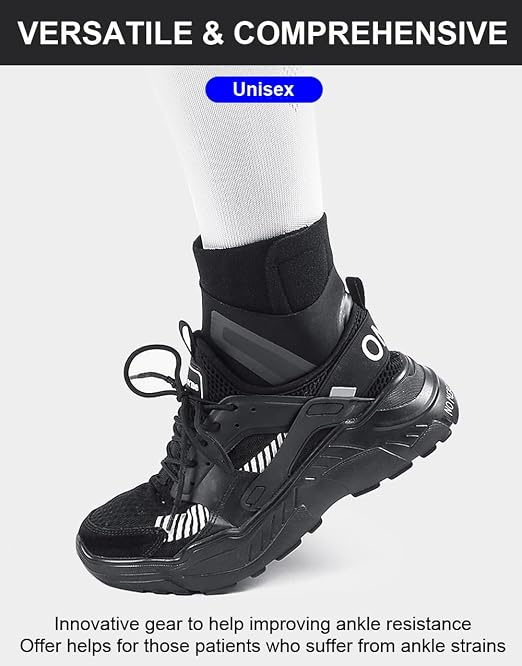 SUJAYU 2 Pack Ankle Brace & Elastic Supports for Men & Women, Ankle Support Ankle Compression Sleeve, Ankle Wrap Ankle Sleeve Ankle Brace for Sprained Ankle (White, X-Large)