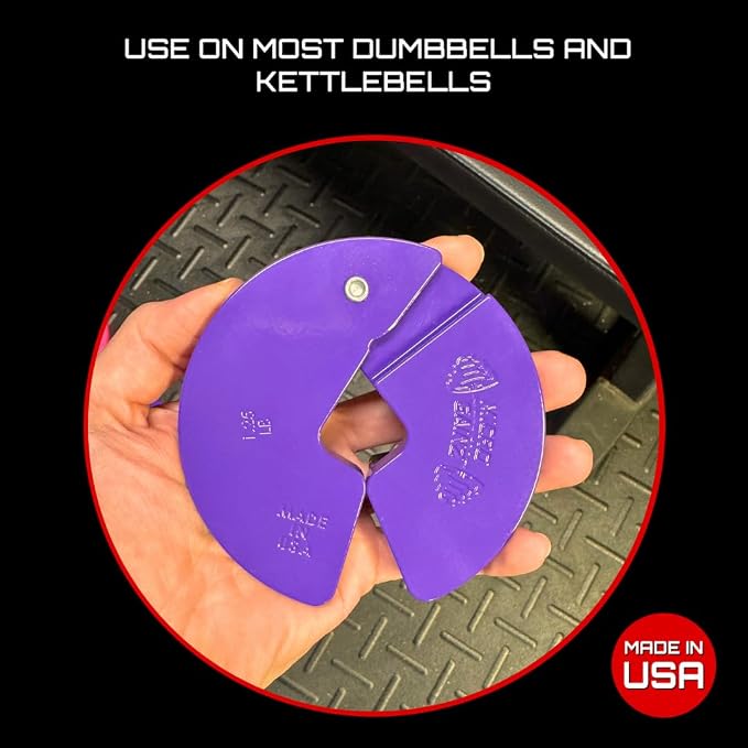 Micro Gainz 1.25LB Dumbbell Fractional Weight Plates, 2-Piece