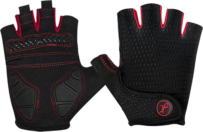 Cycling Gloves Bicycle Road Bike Gloves, Half Finger 5MM Gel | Biking Gloves for Men Women Gym workout exercise Motorcycle Hiking Rowing Outdoor Sports