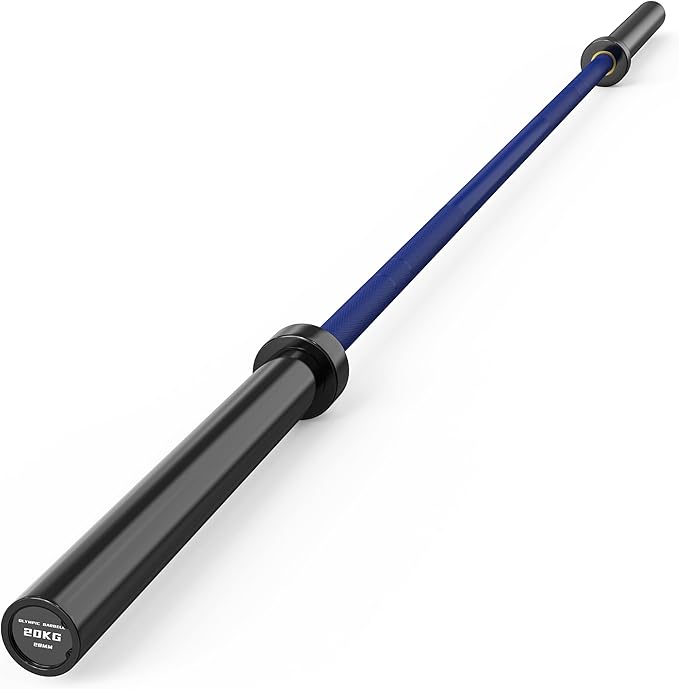HANDBODE 7 FT Olympic Barbell 45 LB, 2-Inch Weight Bar, 1000 LB | Needle Bearings, Knurled Grip, Hard Chrome Coating, Powerlifting, Bench Press, Deadlift, Squat, Hip Thrusts And Cleans