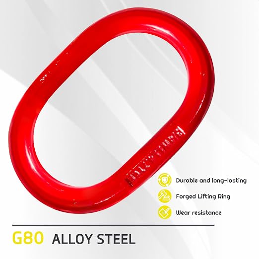 Lifting Slings Straps with Hooks - 5 Feet, 13227 Pounds Capacity | Polyester Bridle Sling fitted with G80 alloy steel eye hooks, heavy duty, Ideal for engine hoists & industrial rigging work