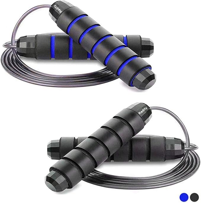 Redify Adjustable Jump Rope,Jump Ropes for Fitness for Men Women | ﻿Workout and Exercise,Cardio,Boxing,Weight Loss,Speed Rope,Slim Body at Home School Gym,Suitable for All Ages