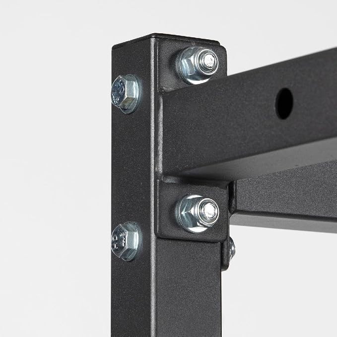 Titan Fitness T-2 Series Short Power Rack, Skinny Pull Up Bar, Pin and Pipe Safeties, Standard J-Hooks, for Home Garage Gym Weightlifting and Strength Training
