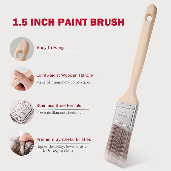 Mister Rui Mini Paint Roller Kit-13 Piece, Small Roller Paint Brush & Frame | 4-Inch Microfiber Paint Rollers, Paint Tray with 3 Liners, Ergonomic Handle for Painting Wall, Cabinets, Trim, and Touch-Ups