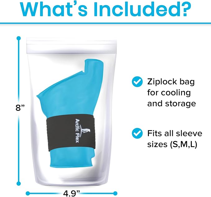 Arctic Flex Wrist & Thumb Ice Pack Wrap - Extra Strength Hot & Cold Therapy | Reusable Hand Freeze Sleeve - for Arthritis, Carpal Tunnel, Surgery, & Pain Relief (Fits Left & Right)