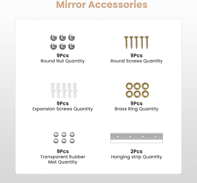 pertetey Home Gym Mirror, 65X30 Inch(Each)-2Pack Large Frameless Tempered Glass Full Body Wall Mounted Mirror for Gym, Yoga, Exercise, Dance Studio