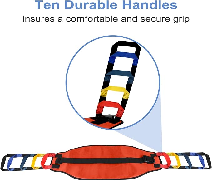 Transfer Sling, Transfer Belt for Elderly, Gait Belts for Seniors | Heavy Duty Patient Lift Belt,Mobility Standing&Lifting Aid for Disabled,Elderly,Injured-Safely Move from Bed and Wheelchair