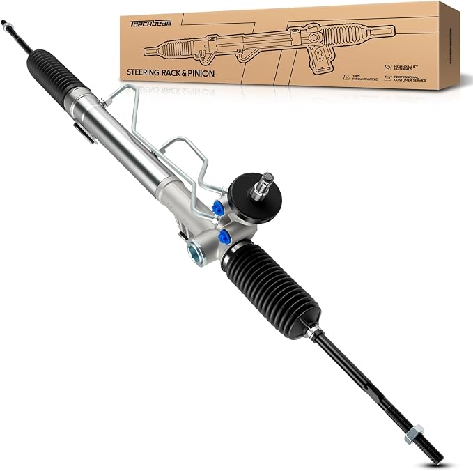 Torchbeam Power Steering Rack & Pinion Assembly Fit for 1999-2006 Silverado/Sierra 1500 RWD, 2007 Silverado/Sierra 1500 Classic RWD, Hydraulic System Steering, Replaces OEM 22-1000