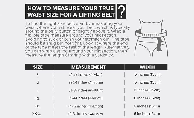 Weight Lifting Belt - 6-inch Padded Leather Weight Belt - Heavy Duty And Comfortable Back Support For Heavy Weightlifting and Fitness