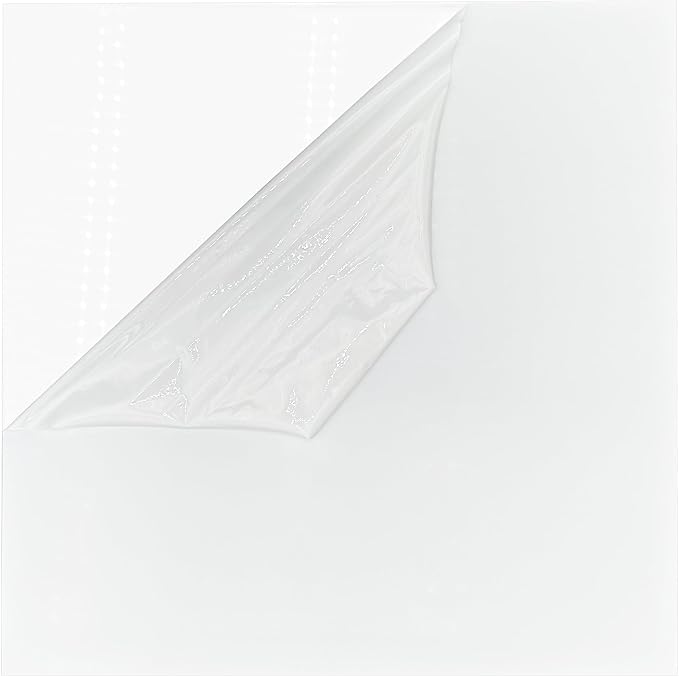 Duco USA-Made Acrylic Mirror Sheet 1/8 Inch Thick 12" x 12" (with Adhesives) - Pack of 4 Silver Frameless Plastic Mirror for Walls, Home Gyms, Bathrooms, & More - Shatter-Proof Mirrored Plexiglass