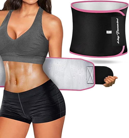 KingPavonini Waist Trimmer for Women & Mens Waist Trainer Sweat Belt Plus Size, Upgraded