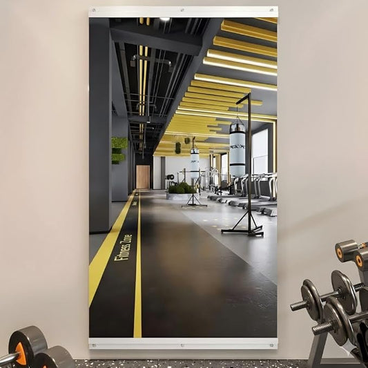 Home Gym Mirror for Wall, 30" x 60" Frameless Full Length Wall Mirror for Bedroom, Garage Gym, Workout Room, Silver