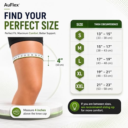 Bamboo Knee Sleeves for Women & Men, 2 Pack Bamboo Compression Knee Sleeve for Knee Pain, Elastic Knee Brace for Arthritis Pain Relief, Sports, Running & Daily Support-Large