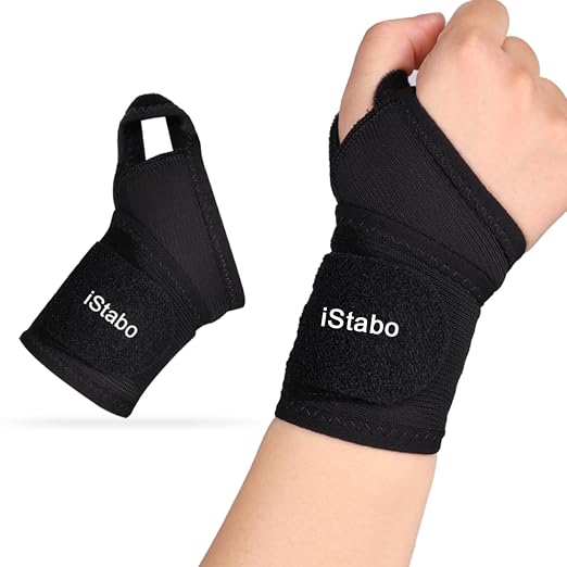 Ultra Thin Mesh Wrist Brace for Carpal Tunnel Pain Relief - Adjustable Wrist Support Strap for Arthritis, Tendonitis, Repetitive Strain Injury - Lightweight Ulnar Wrist Wraps for Workouts & Daily Use, Fits Left or Right Hand (1, Black)