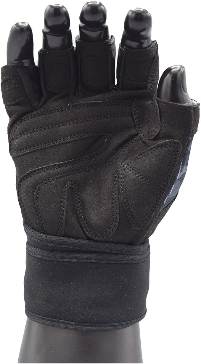 MRX Weightlifting Gloves for Men Workout Gloves Mens Wrist Support Lifting Gloves Male Gym Gloves | Workout Gym Accessories for Men Weight Lifting Fingerless Gym Exercise for Powerlifting
