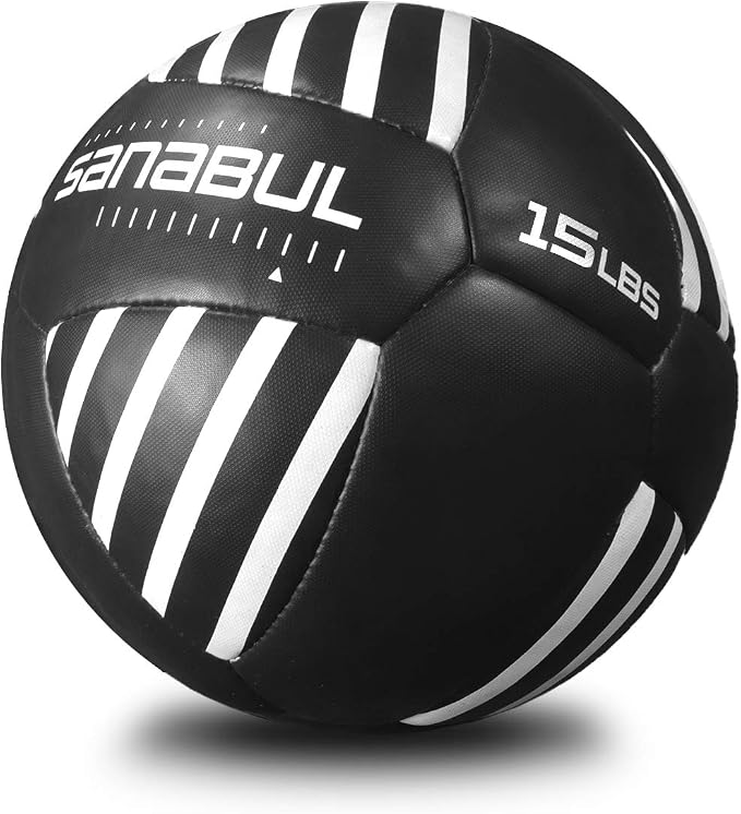Sanabul Lab Series 14-inch Medicine Ball for Exercise Cross Training Essential Core Workouts and Explosive Fitness Exercises Weighted Ball