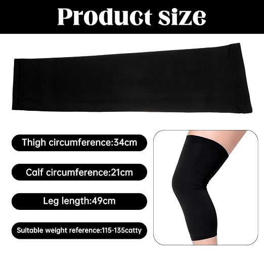 ElevateTech Knee Brace Undersleeve, Knee Sleeves for Men Non-Slip Breathable Sleeve Knees Support for Women Cooling Protective Liner Sports Running Basketball Gym (Black)