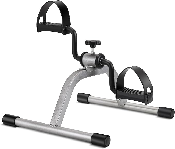 RYGEO Pedal Exerciser Mini Exercise Bike for Leg and Arm Recovery Exercise Lightweight and Portable Floor Bike