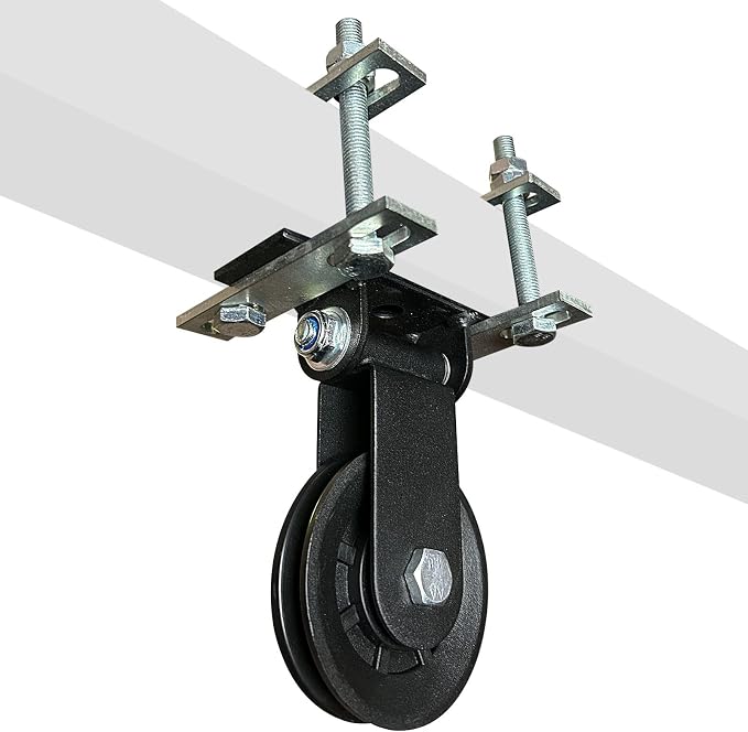 Power Rack Pulley Attachment, LAT Pulldown Machine - Cable & Weight Dual Pulley System for Home Gym Strength Training, Power Racks