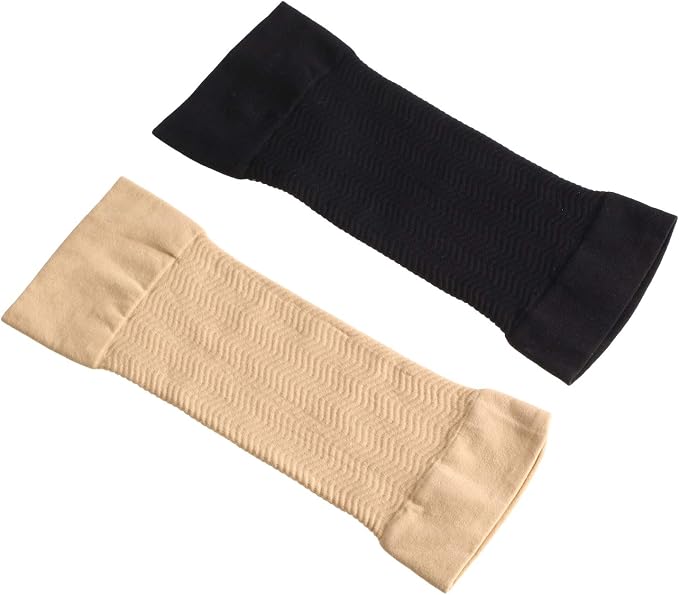 WILLBOND 4 Pairs Slimming Arm Shaper Sleeve for Women Men Upper Flabby Arm Sleeve for Slimming Sun Protection Tattoo Cover up