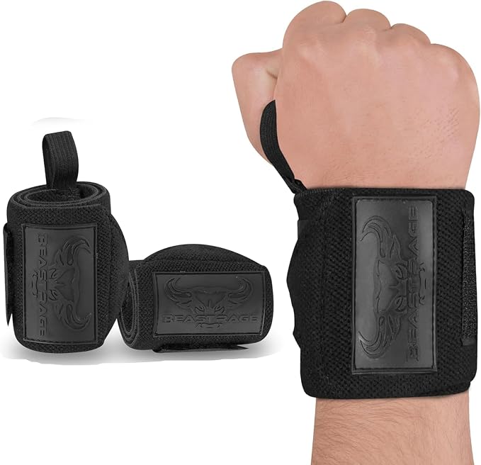 Wrist Wraps for Weightlifting - Adjustable Lifting Straps With Thumb Loop for Enhanced Gym Support, Powerlifting, Bodybuilding and Workout