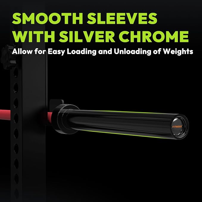 HANDBODE Olympic Barbell, 4FT, 5FT, 6FT & 7FT Weight Bar, Multiple Options | 2-Inch Needle Bearings, Hard Chrome Coating, Knurled Grip, Powerlifting, Bench Press, Deadlift, Squat, Hip Thrusts And Cleans
