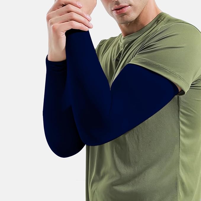Arm Sleeves for Men and Women Compression UV Sun Protection Tattoo Cover Up Baseball Basketball Football Golf Running