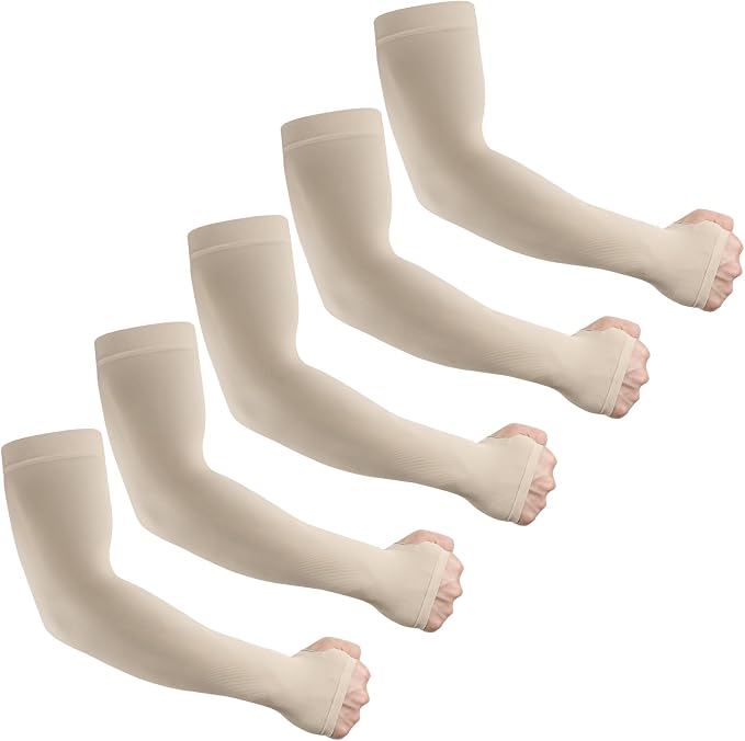 LUOLIIL VOE Sun Protection Cooling Arm Sleeves for Men &Women,Compression Sleeves for Football, Golf & Volleyball