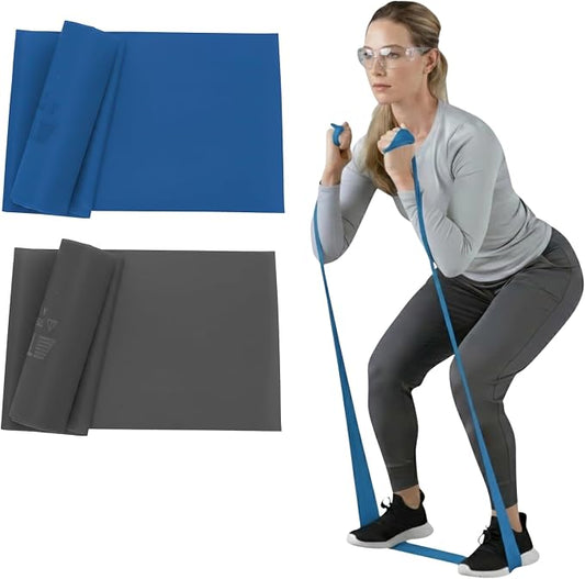 THERABAND Resistance Bands Set, Elastic Bands for Exercise & Physical Therapy, Strength Training for Upper & Lower Body Fitness