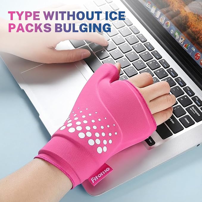 Thumb & Wrist Ice Pack Wrap, Long-Lasting Cold Compression for Recovery | Thickened Gel, Stays Cold Longer, Soft After Freezing, Full Wrap Cooling, Reusable Cold Hot Therapy, FSA Eligible