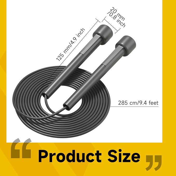 10 Pack Adjustable Jump Rope for Fitness and Exercise - PVC Skipping Rope for Men, Women and Teens - Tangle-Free for Keeping Fit, Training, Workout