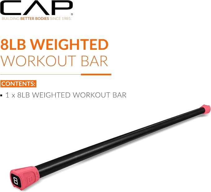 CAP Barbell Weighted Workout Bar | 5-20 lb | Multiple Options