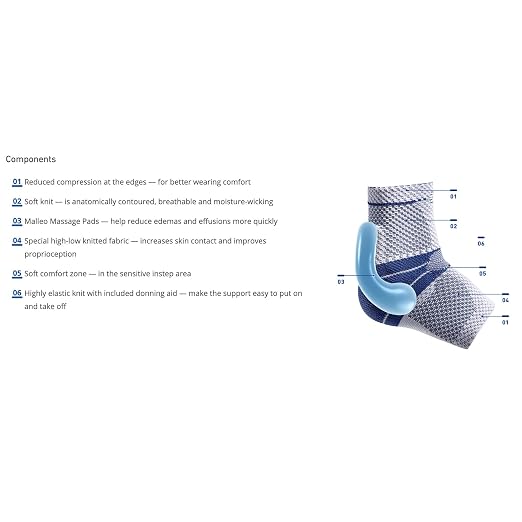 Bauerfeind - MalleoTrain - Ankle Support Brace - Helps Stabilize the Ankle Muscles and Joints For Injury Healing and Pain Relief - Right Foot - Size 6 - Color Beige
