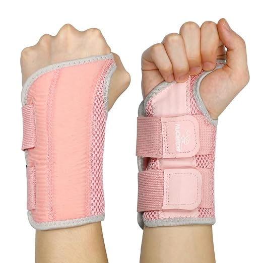 Wrist Brace for Carpal Tunnel Relief, Adjustable Wrist Support Splint Hand Brace for Men Women, Wrist Stabilizer Night Support for Pain Relief,Tendinitis,Arthritis (Right and Left Hands, S/M)