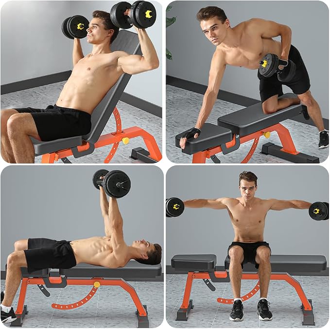 Adjustable Bench,Incline Flat Decline Sit Up Weight Bench,Dumbbell Stool