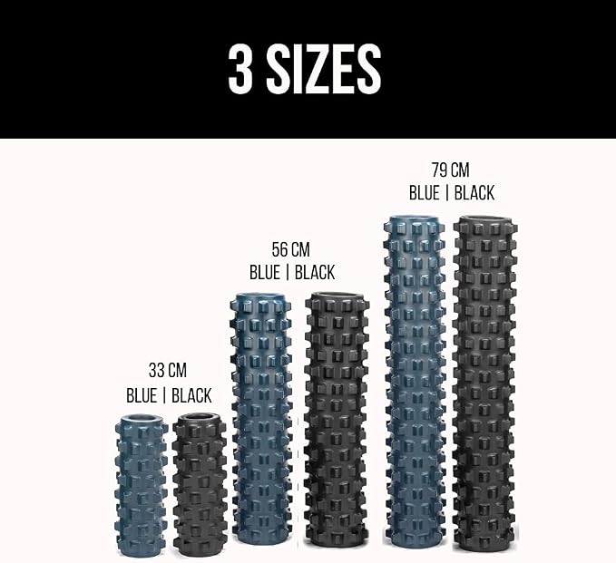 RumbleRoller Extra Firm Foam Roller Deep Tissue Massage Roller for Muscle Recovery (12 Inches Compact)