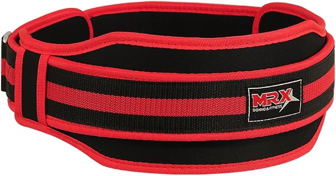 MRX Weight Lifting Belt with Double Back Support Gym Training 5" Wide Belts 11 Colors