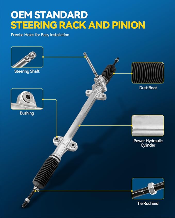 PHILTOP Electronic Power Steering Rack and Pinion Compatible with Hyundai Elantra 2009-2010 All Models, Elantra 2011-2012 2.0L, Rack and Pinion Replace 24-2402