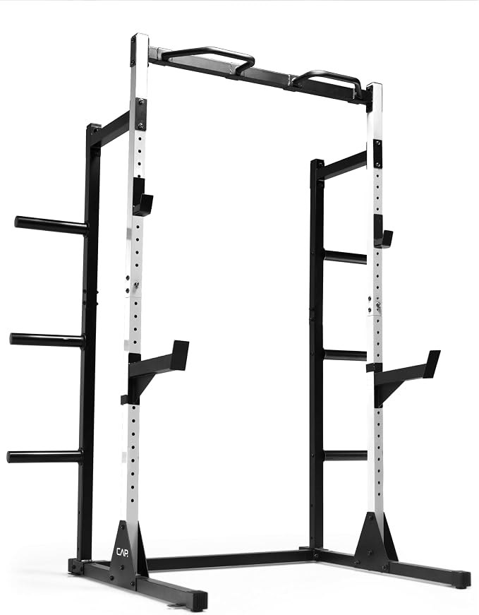 CAP Barbell Power Rack with Pull Up Bar & Attachments - Multiple Colors
