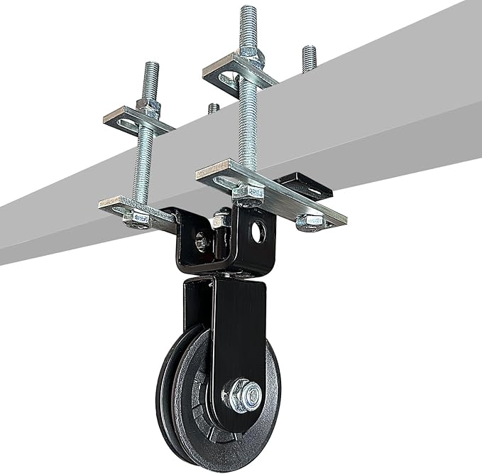 Power Rack Pulley Attachment, LAT Pulldown Machine - Cable & Weight Dual Pulley System for Home Gym Strength Training, Power Racks