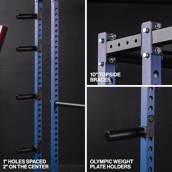 Titan Fitness T-2 Series Power Rack Extension Kit, 12-Gauge Steel Uprights, Bolt-Together Rack Expansion for Home Gym with Weight Plate Holders