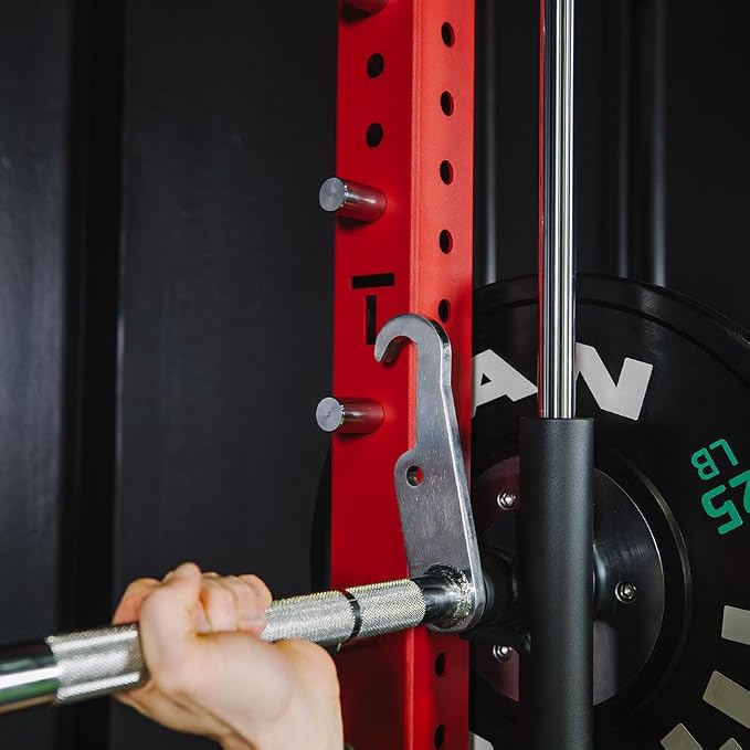 Titan Fitness X-3 Series 80" Smith Machine Power Rack Attachment, 500 LB Capacity, Comes with Smith Olympic Bar, Guide Rods, Safety Catches, Spotter Hooks