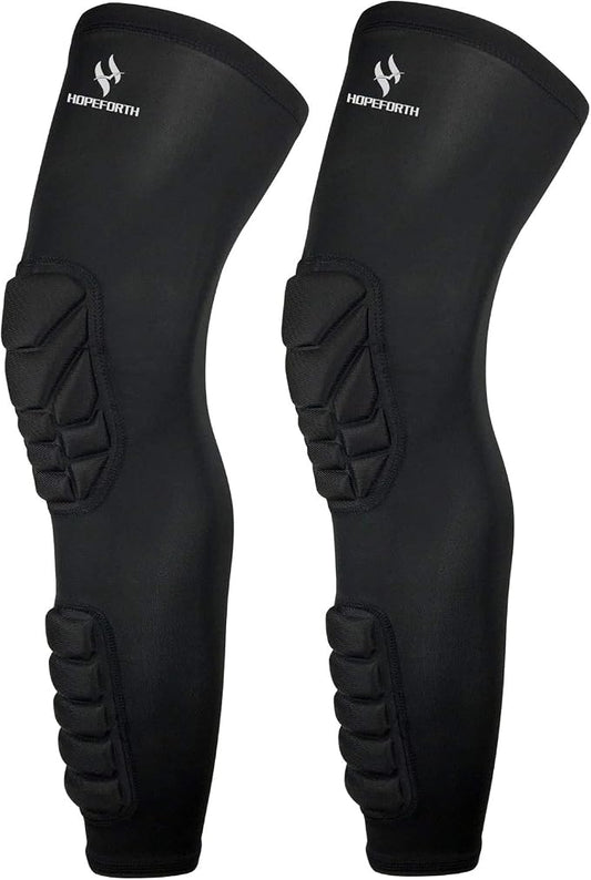Knee Calf Padded 2 Pack Compression Leg Sleeve Shin Protective Support