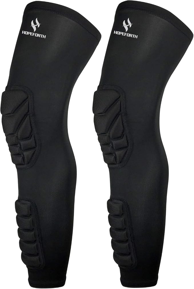 Knee Calf Padded 2 Pack Compression Leg Sleeve Shin Protective Support