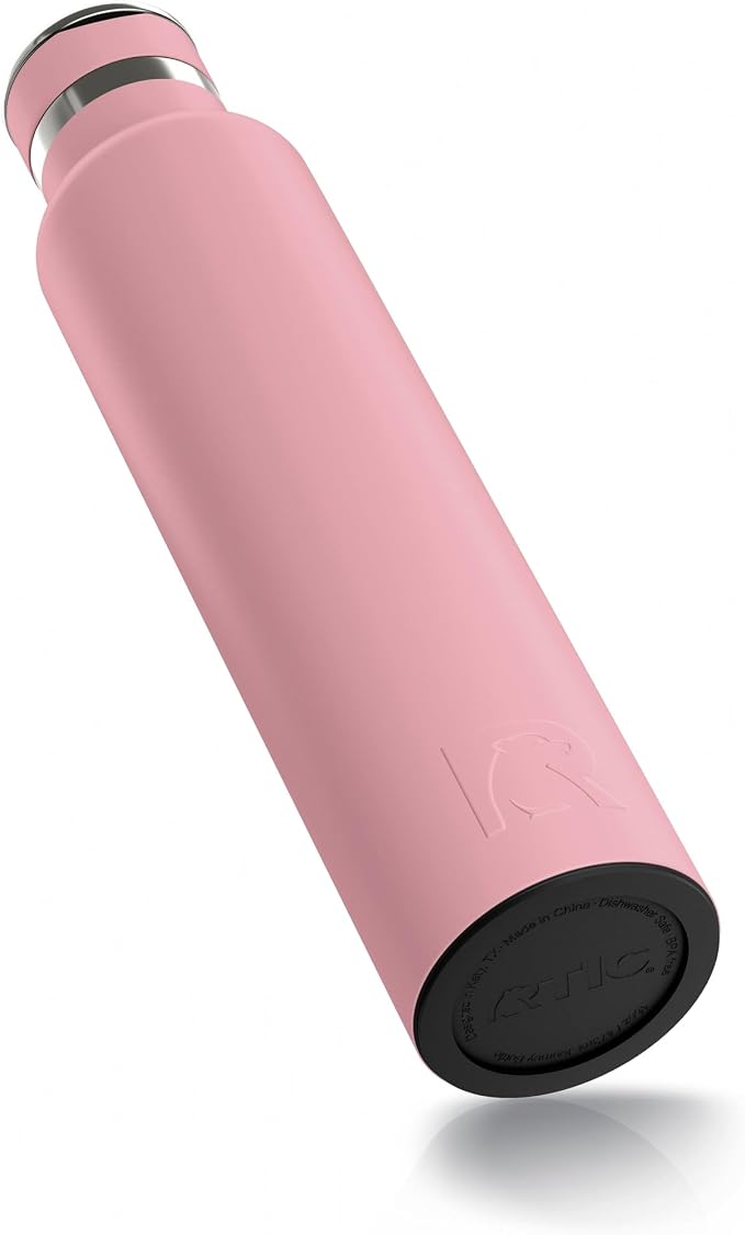 RTIC 26oz Journey Water Bottle, Ceramic Lined, Dusty Rose | Stainless Steel Metal, Insulated for Hot and Cold Drinks, Sports, Travel and Camping