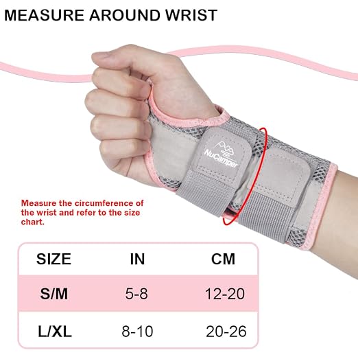 Wrist Brace for Carpal Tunnel Relief, Adjustable Wrist Support Splint Hand Brace for Men Women, Wrist Stabilizer Night Support for Pain Relief,Tendinitis,Arthritis(Right Hand, L/XL)