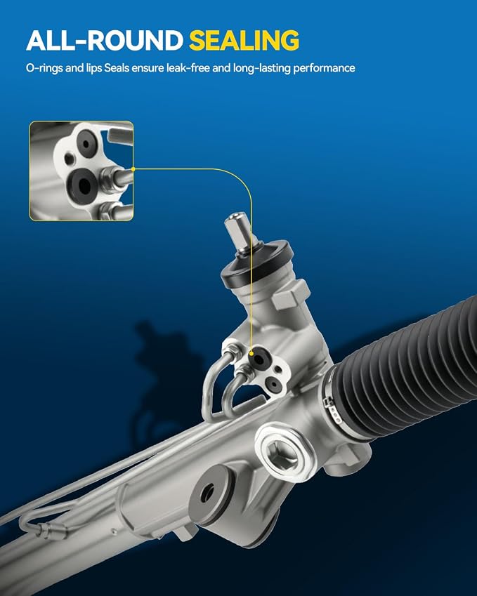 PHILTOP Power Steering Rack and Pinion for 04-08 F-150, 06-08 Mark LT | Ford F-150 2004-2008 4.6L 5.4L 4WD/2005-2008 4.2L 4WD, Lincoln Mark LT 2006-2008 5.4L 4WD, Hydraulic Replace 97-279