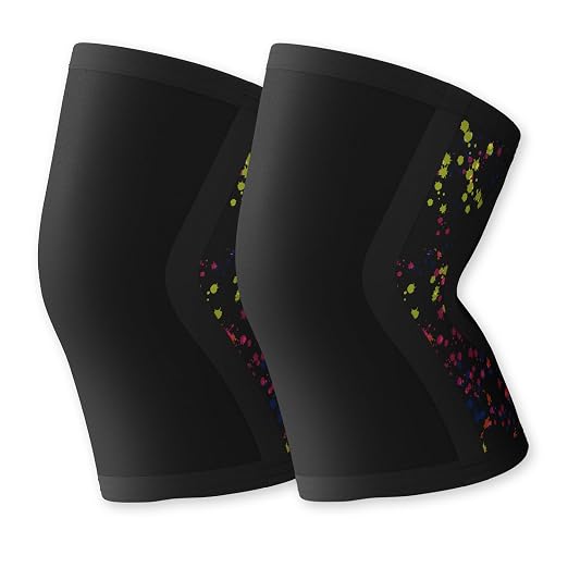 5mm Knee Brace For Women Men for Fitness, Weightlifting L (1 Pair) | Knee Support ,Knee Compression Sleeve, Non-Slip Braces for Training & Fitness, Weightlifting, Neoprene