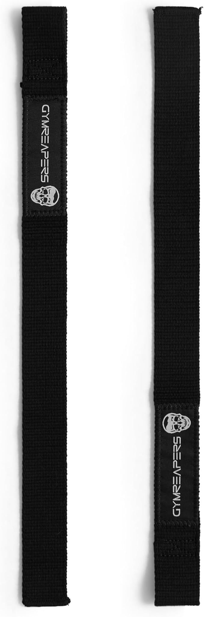 Lifting Wrist Straps For Weightlifting, Bodybuilding, Powerlifting, Strength Training, & Deadlifts - Padded Neoprene with 18" cotton (Black - No Padding)