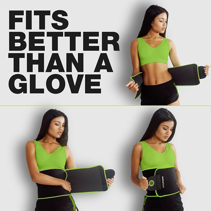 Premium Waist Trimmer & Trainer Belt for Men and Women - Sweat-Enhancing Slimming Wrap for Stomach, Adjustable Fit
